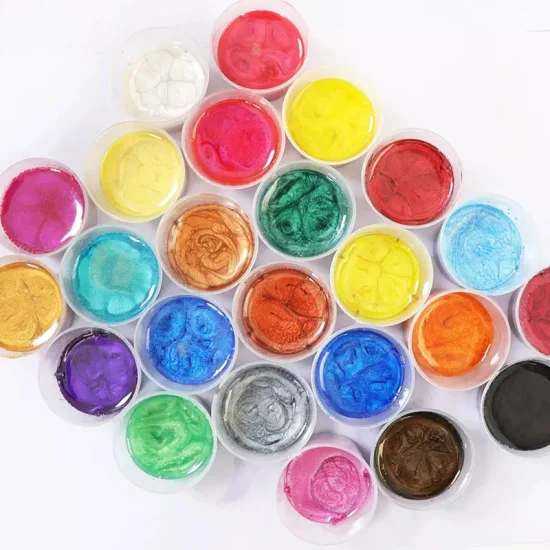 24 Color Natural Bulk Mica Pearl Pigment Powder Pearlescent Pigment Colorful for Soap Making Colored Mica Powder